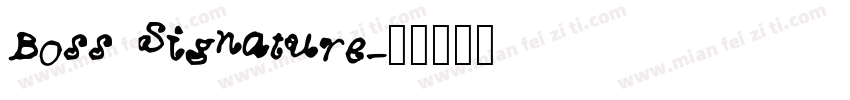 Boss Signature字体转换